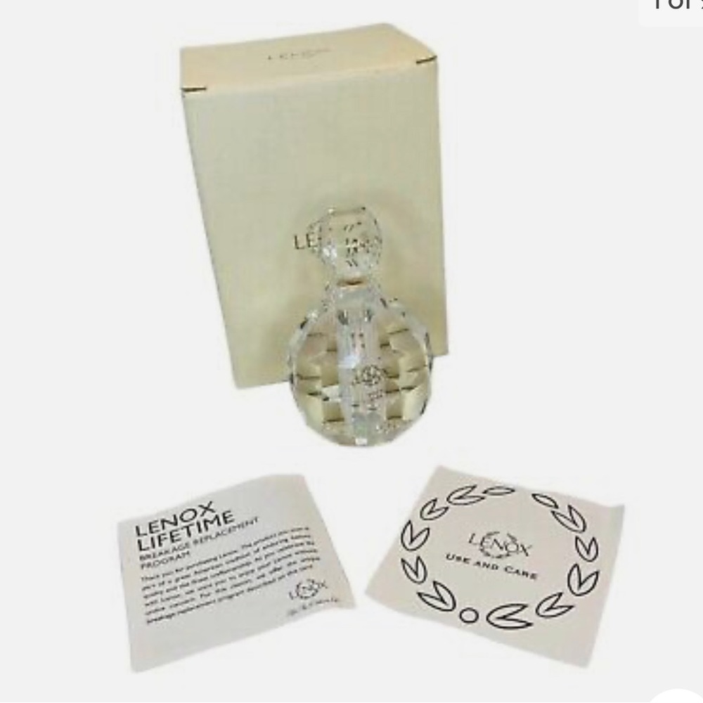 Lenox Collection Jeweled Ice Round Perfume Bottle